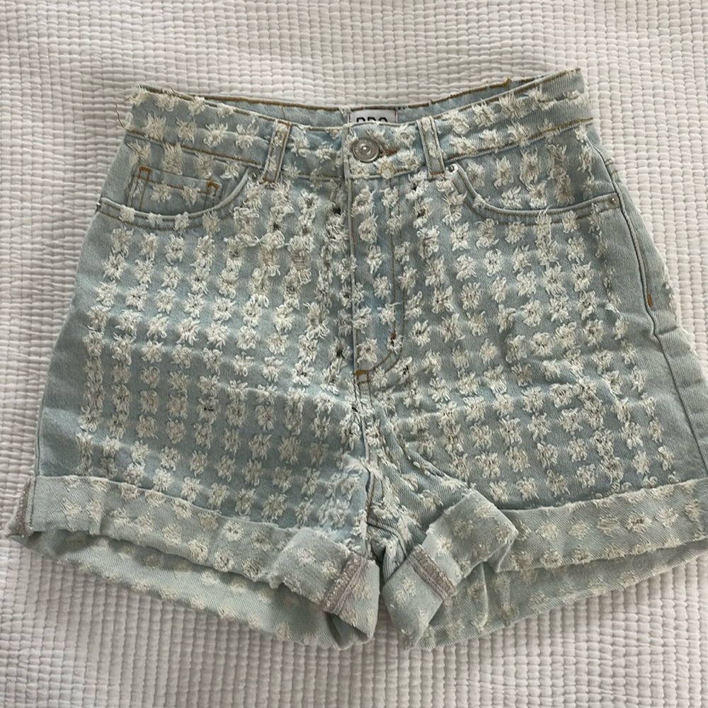 Urban Outfitters BDG Mom Denim Shorts with patch detailing
